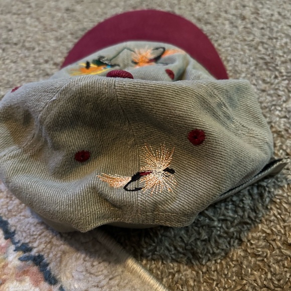 Alaska Kids Embroidered Khaki and Maroon Baseball Cap - Picture 2 of 2